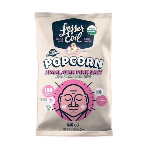 Lesser Evil Pink Himalayan Popcorn (12/.88oz)