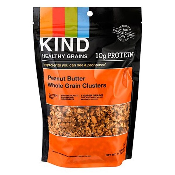 KIND Peanut Butter Healthy Grains Clusters, Gluten free, 11 oz Snack Bag