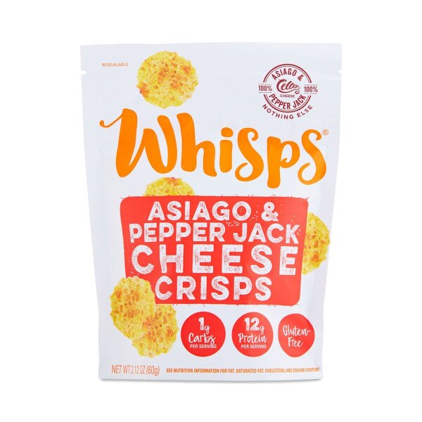 Whisps Asiago & Pepper Jack Cheese Crisps Office Coffee Company