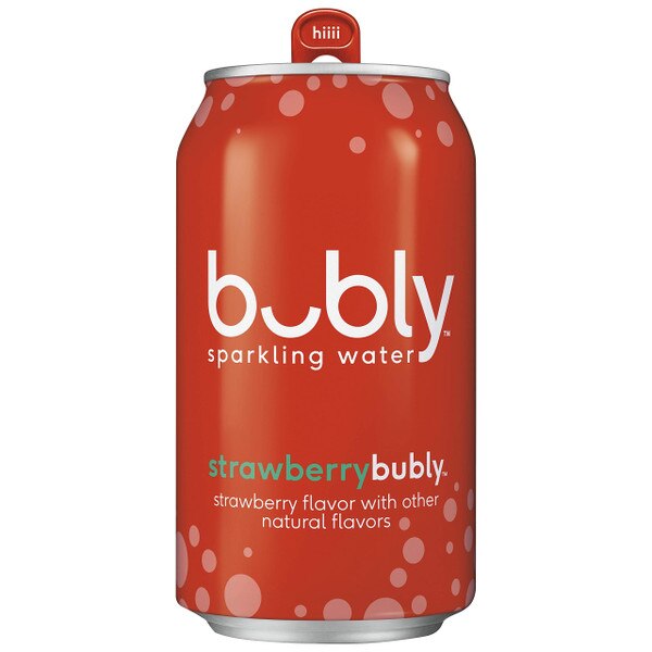 Bubly Strawberry Sparkling Water 12 oz
