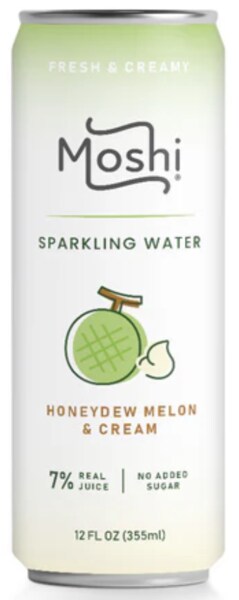 Moshi Honeydew Melon Cream Sparkling Water (12/12oz)