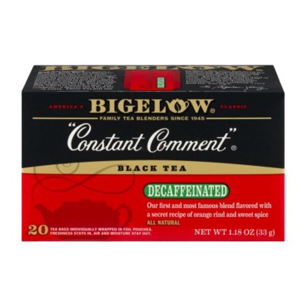 Bigelow Decaffeinated Constant Comment Black Tea Office Coffee Company